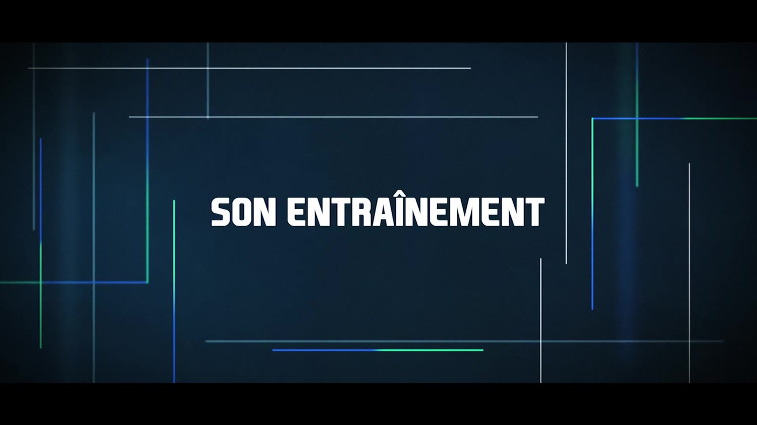 Son entraînement.