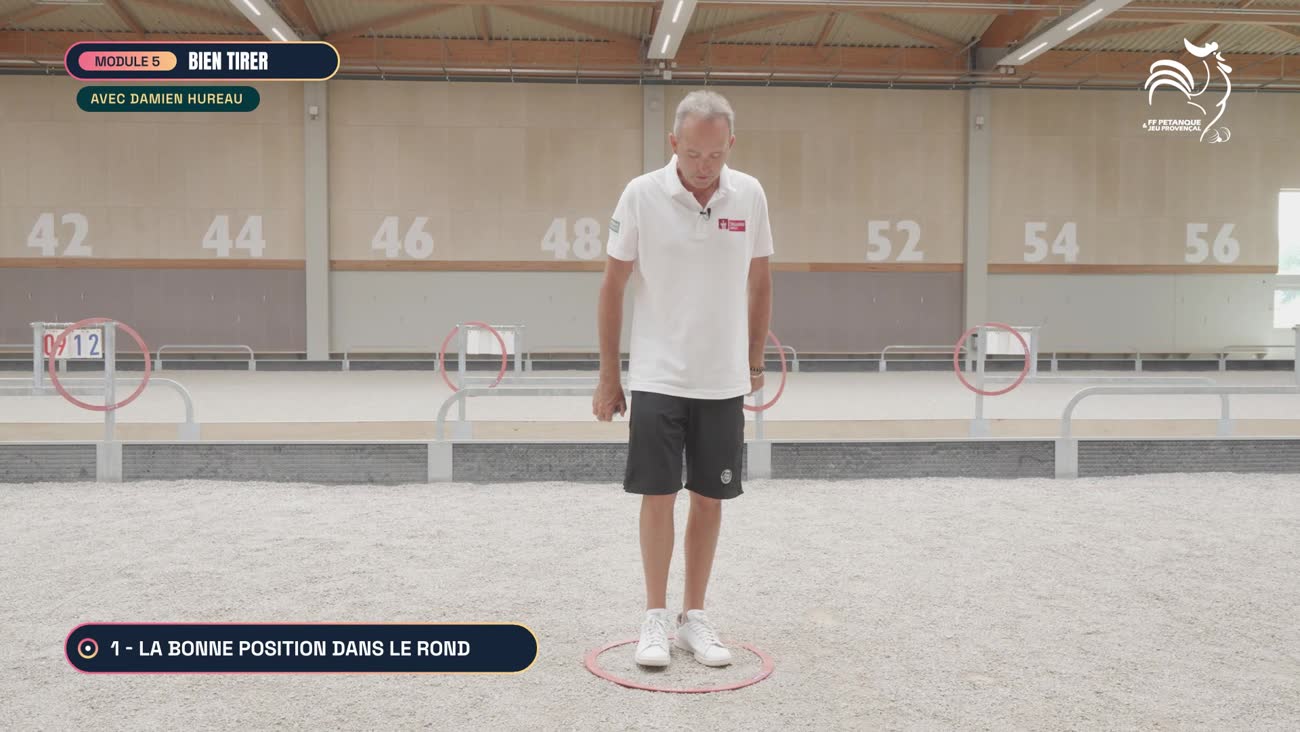 Bandeau de module en haut à gauche, logo fédéral en haut à droite. Le centre de l'image reste au tournage.